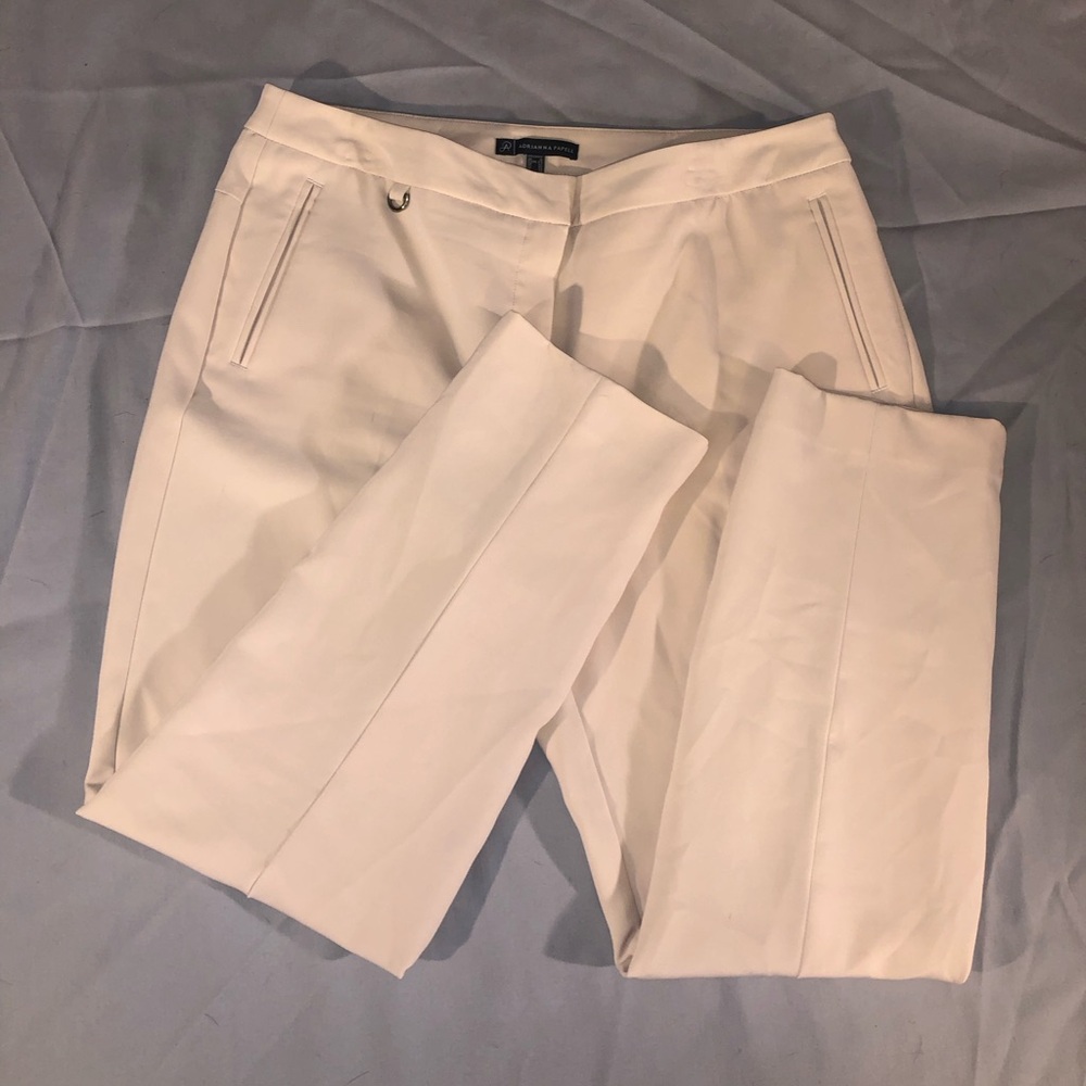 Adrianna Papell Champagne Tailored Trousers